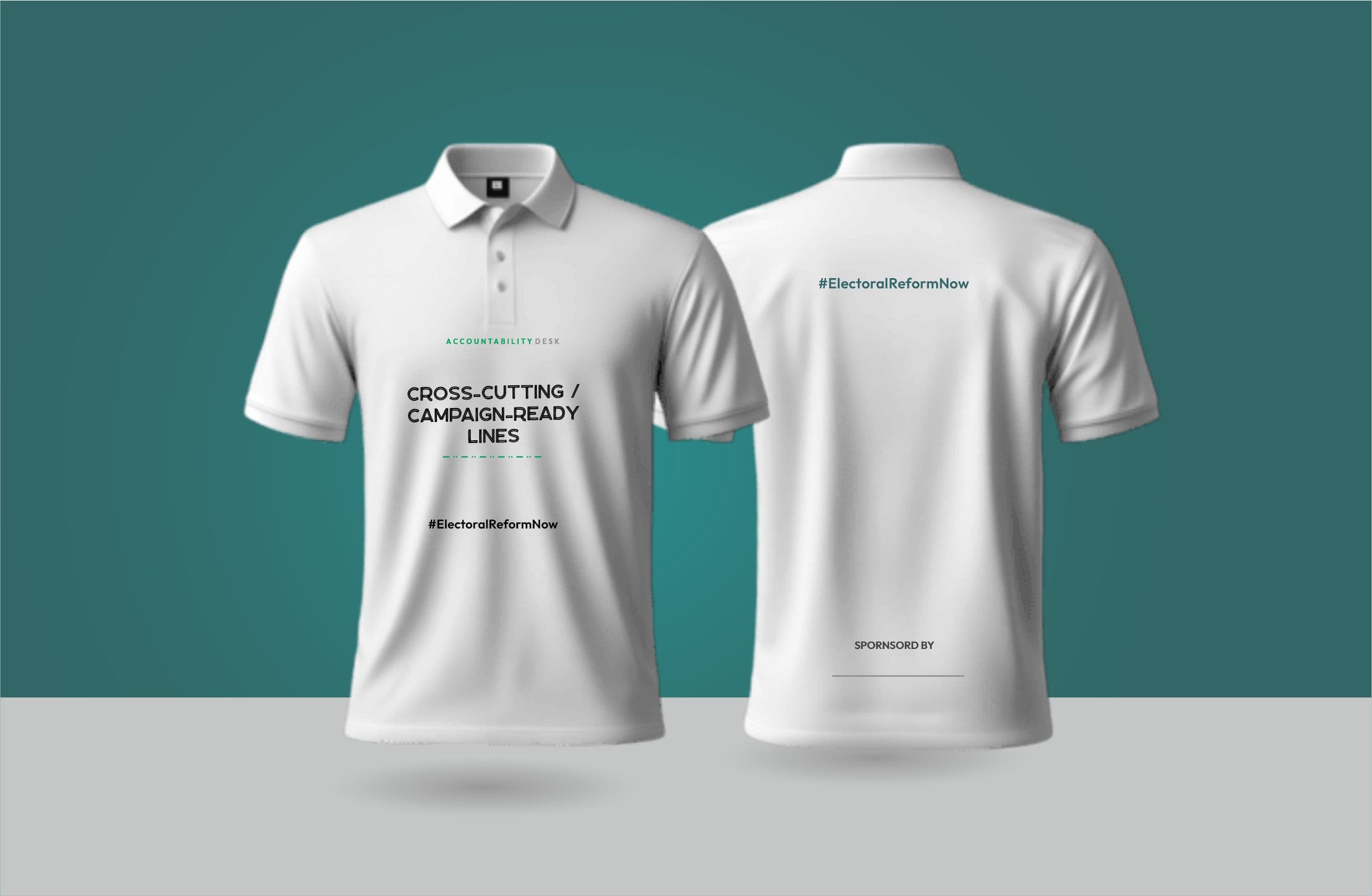 Mockup SHirts Campaign Ready Lines White Cola Neck