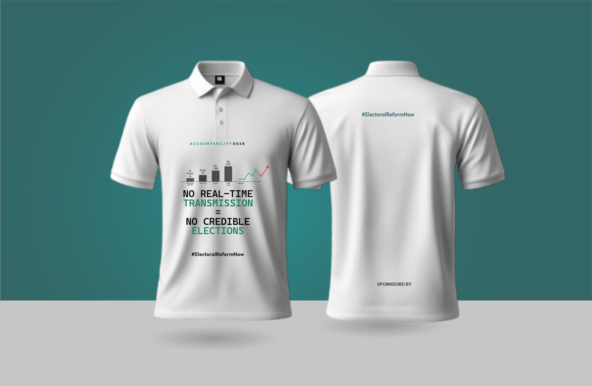 Mockup SHirts Real Time Transmission White Cola Neck