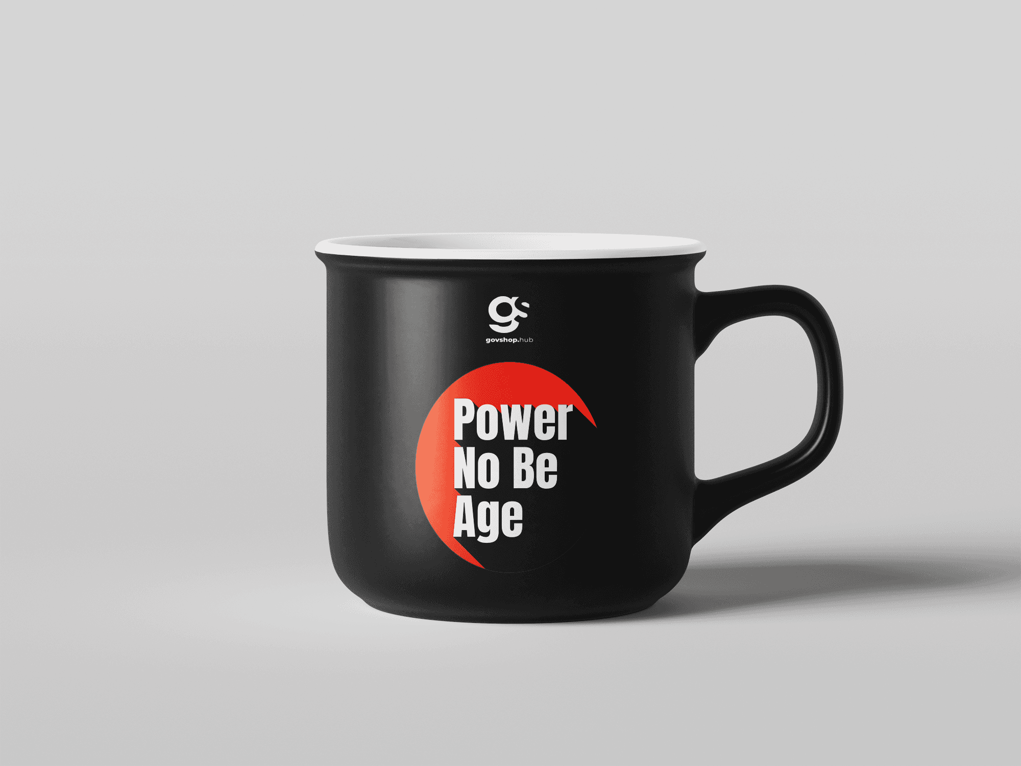 Mockup cups power no be age