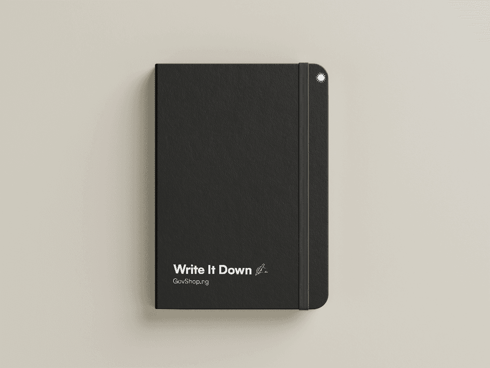 Mockup notebooks write it down